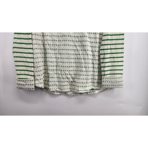 Staccato Women's Large Green Stefan Long Sleeve Knit Top Shirt NWOT Geometric - Picture 4 of 9